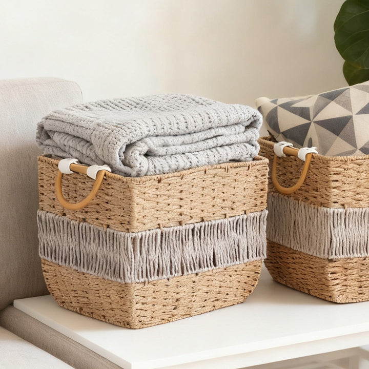 Natural meadows storage basket