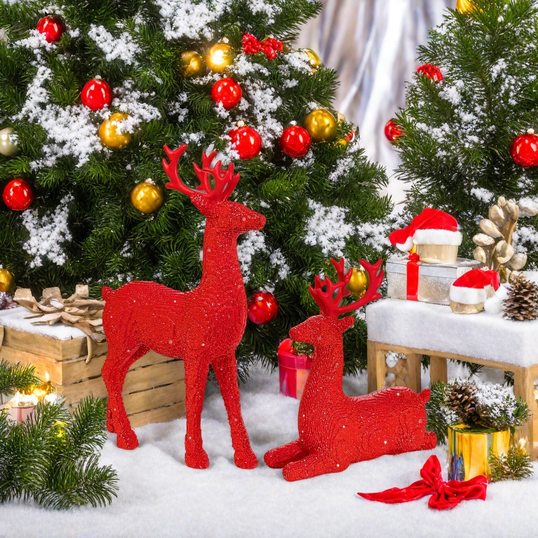 Elegant Christmas decoration in the form of reindeer