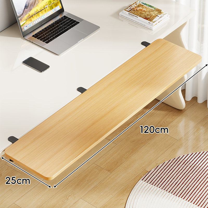 Long Under-Desk Pull-Out Sliding Keyboard and Work Surface Shelf