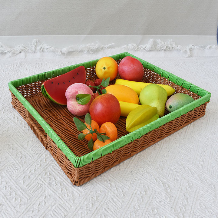 Multi-Functional Woven Serving Tray