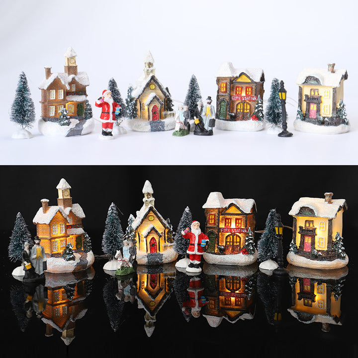 Christmas Village Decoration Set