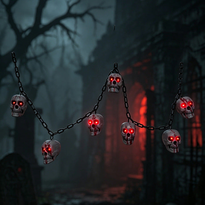 Creepy Skull Chain Decoration