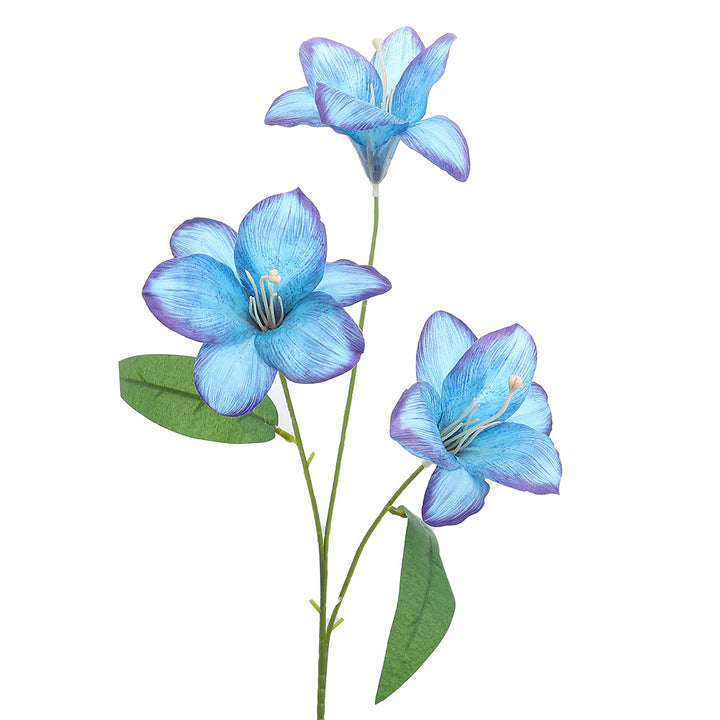 Artificial lily stem with delicate flowers