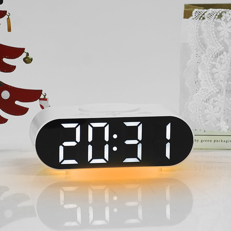 Digital alarm clock with large LED display