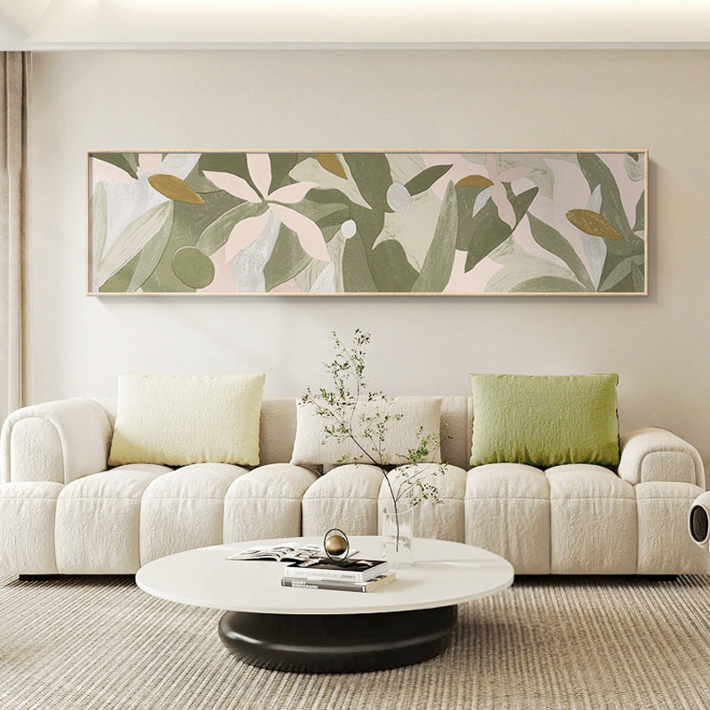 Botanical-Themed Abstract Wall Mural