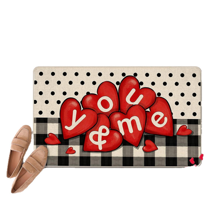 Romantic Floral Welcome Mat