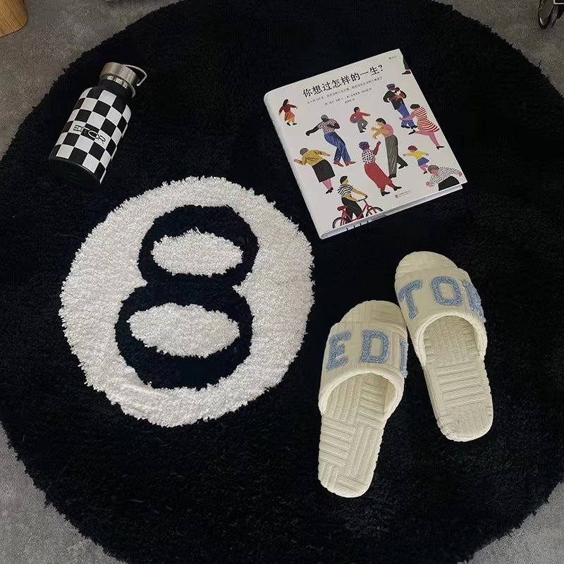 Gaming-Themed Round Plush Area Mat