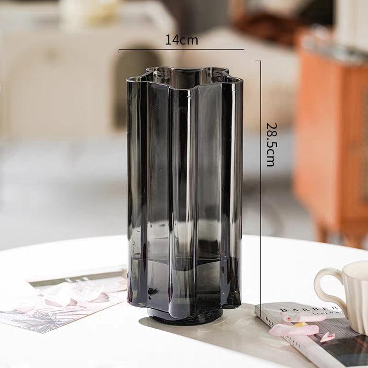 Elegant Textured Glass Vase