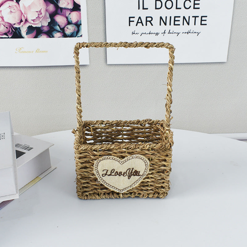 Handwoven Decorative Flower Basket