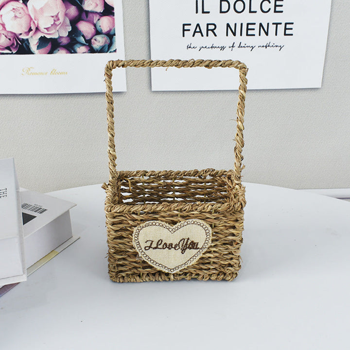 Handwoven Decorative Flower Basket