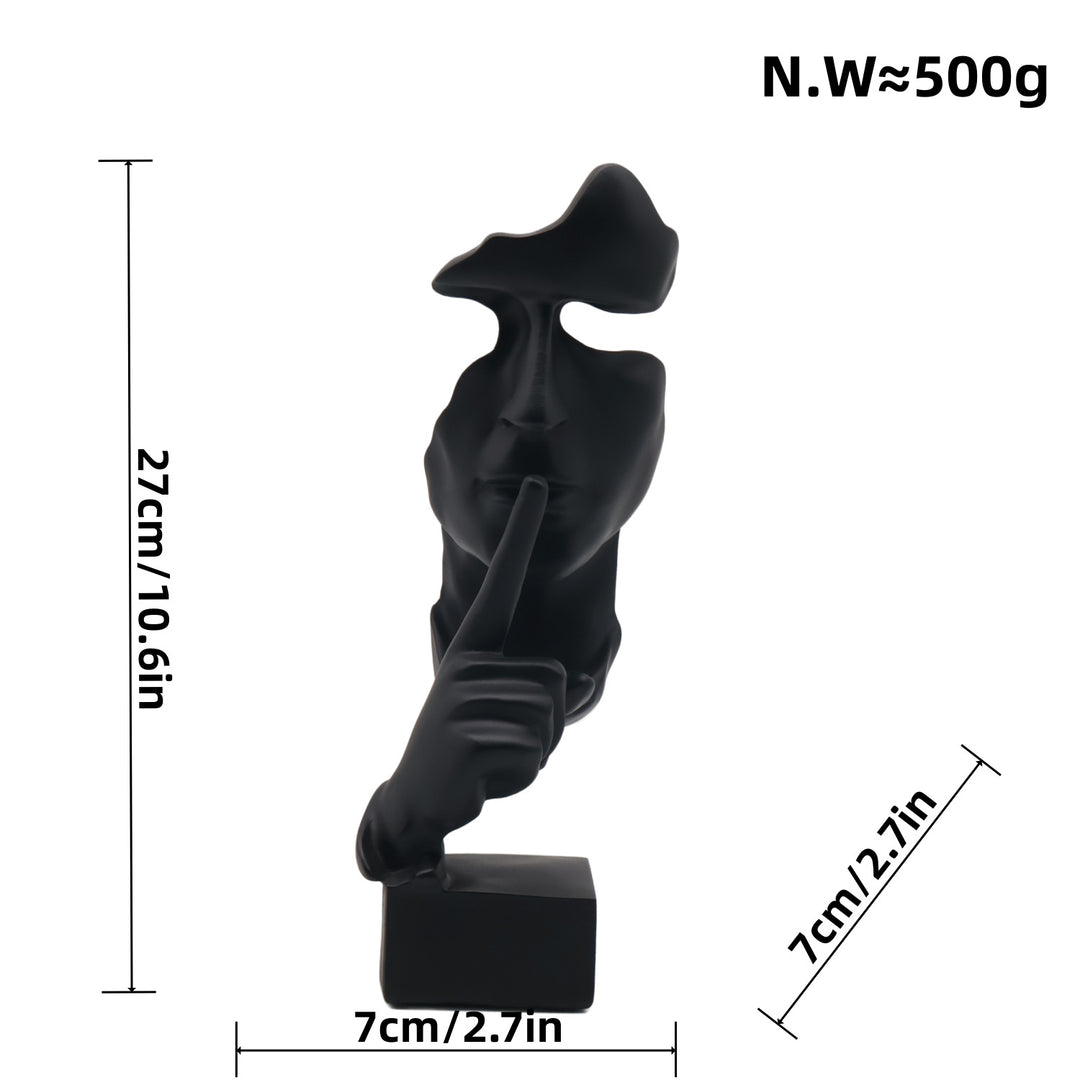 Artful figure with shy girl motif