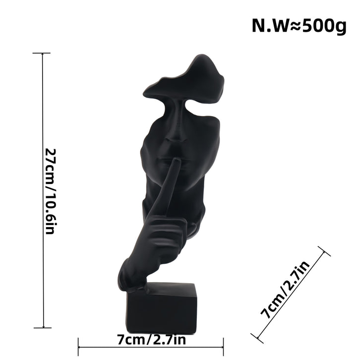 Artful figure with shy girl motif