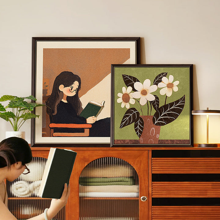 Decorative Framed Flower Art