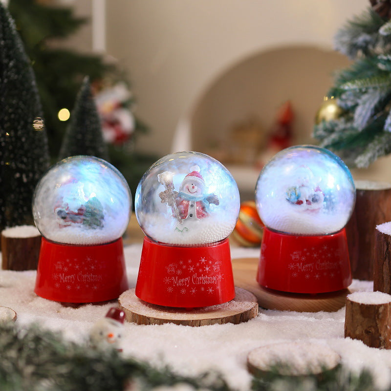 Snow globe with Santa Claus and Christmas tree