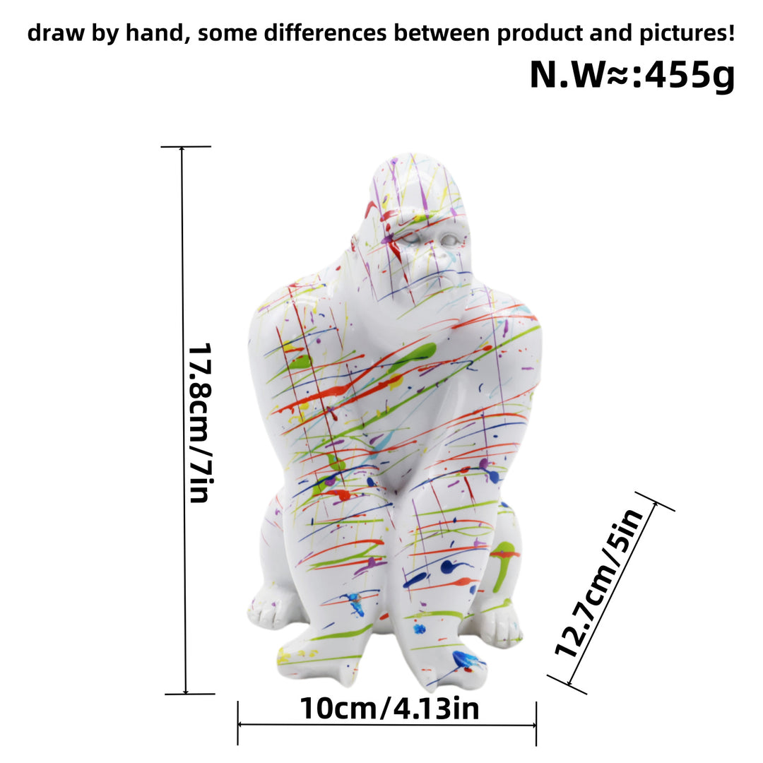 Artistic Gorilla Sculpture