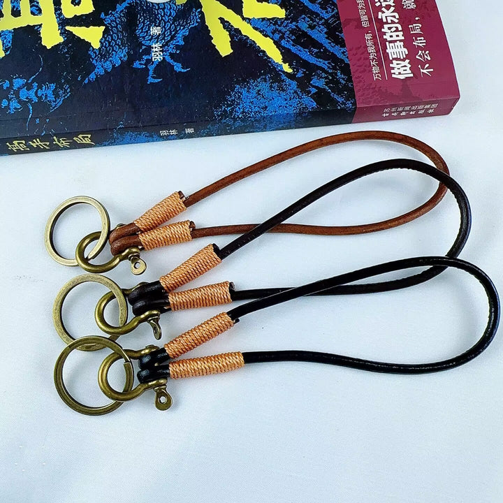 Durable Leather Keychain Holder
