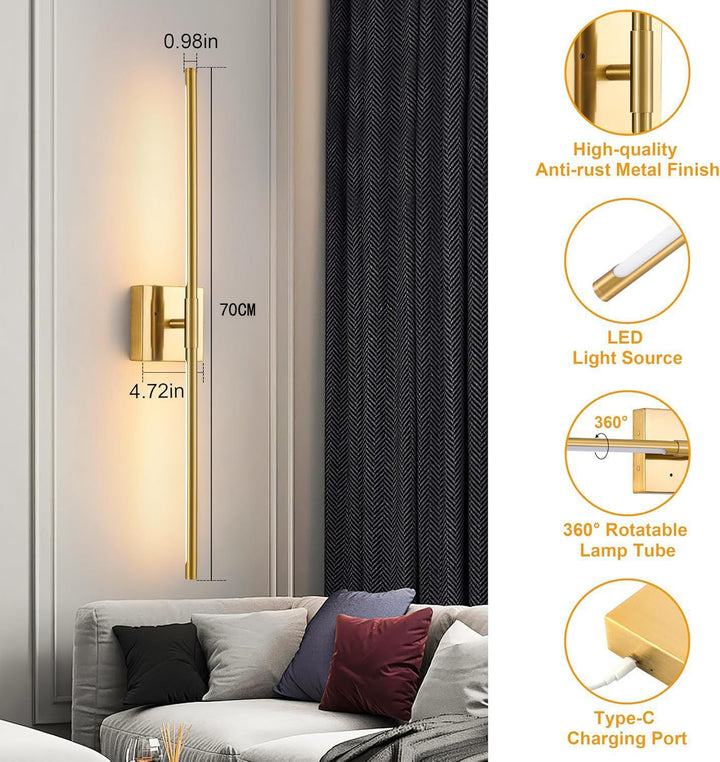 Modern swivel wall lamp