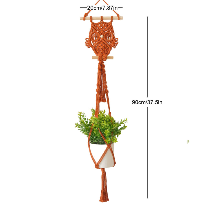 Decorative Macrame Owl Planter