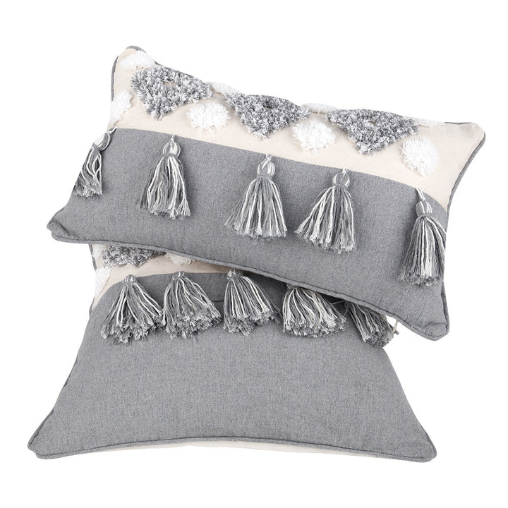 Bohemian Tassel Decorative Throw Pillow