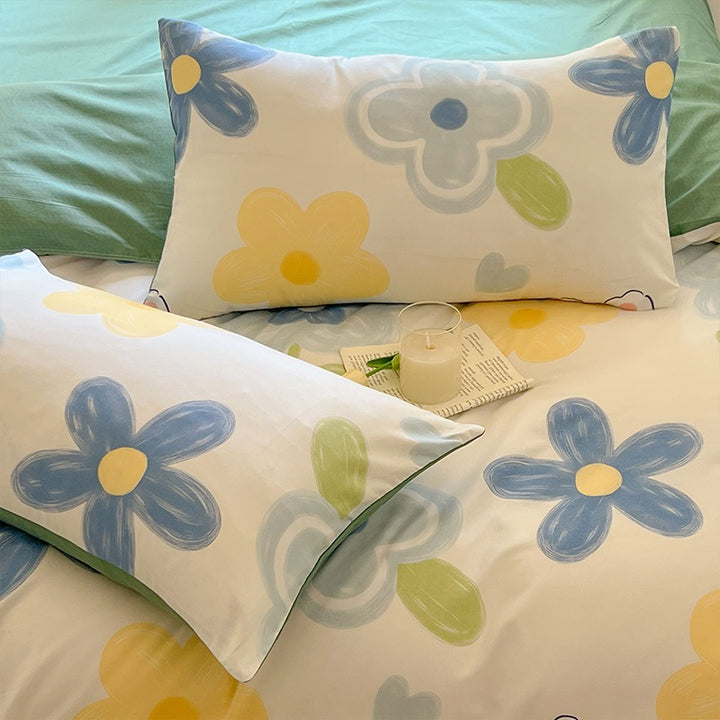 Stylish Grid Pattern Pillowcase Set