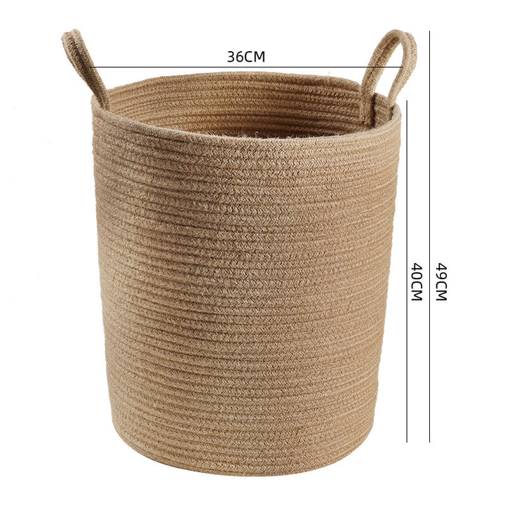 Manufactured Natural Fiber Storage Basket