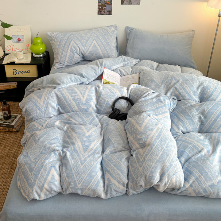 Textured Striped Comforter Set