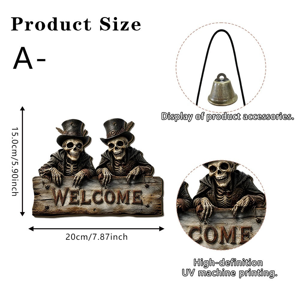 Creepy Welcome Sign Decor