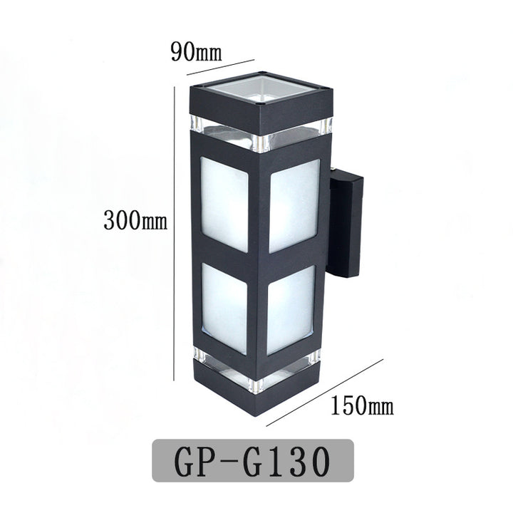 Contemporary outdoor LED wall lamp