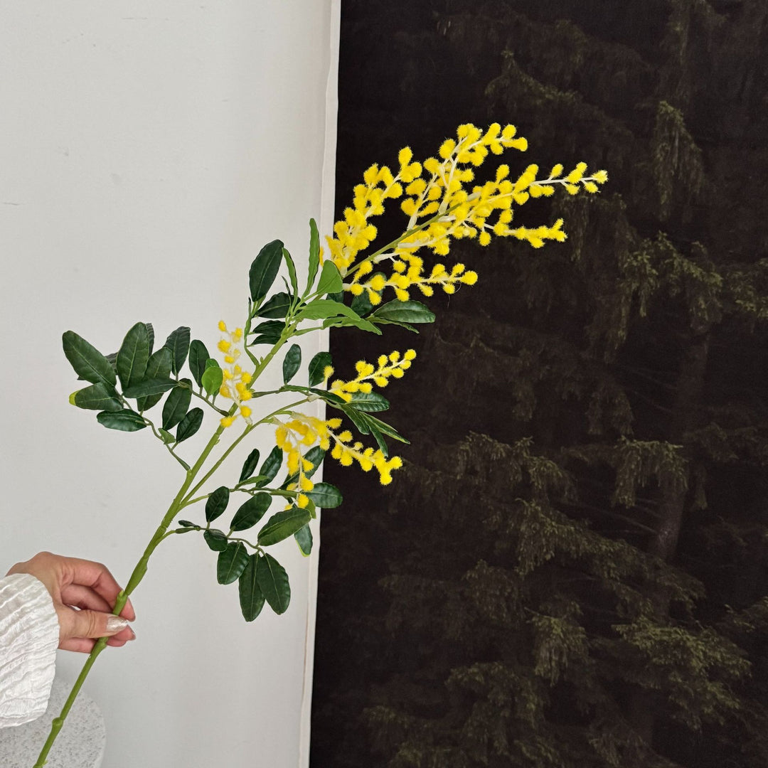 Elegant Decorative Mimosa Branch