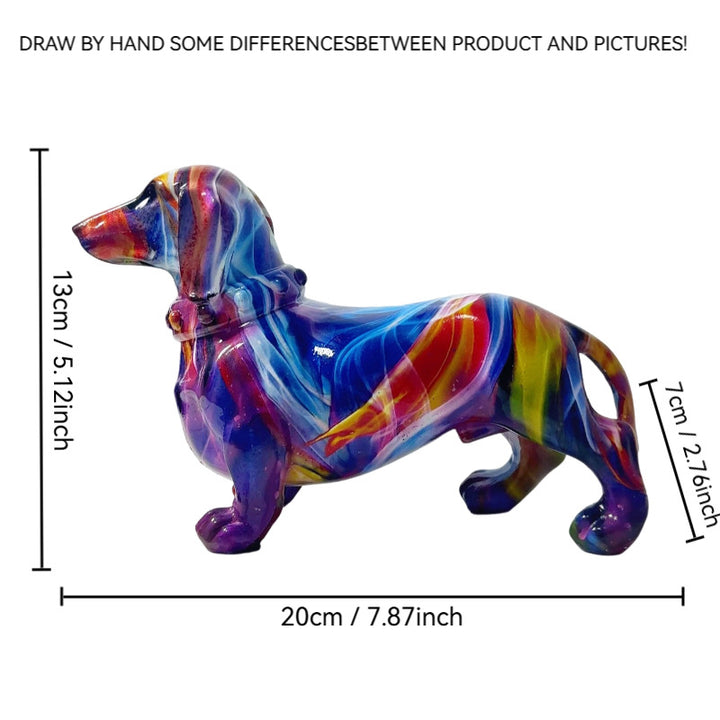Creative decorative figure of a dachshund