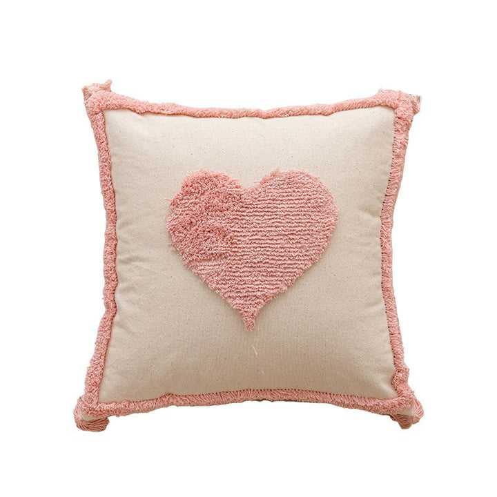 Textured Geometric Pattern Throw Pillow