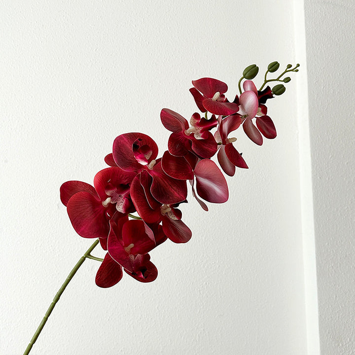 Elegant Faux Orchid Floral Stem