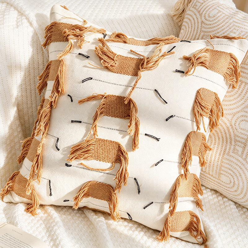 Decorative Textured Lumbar Pillow