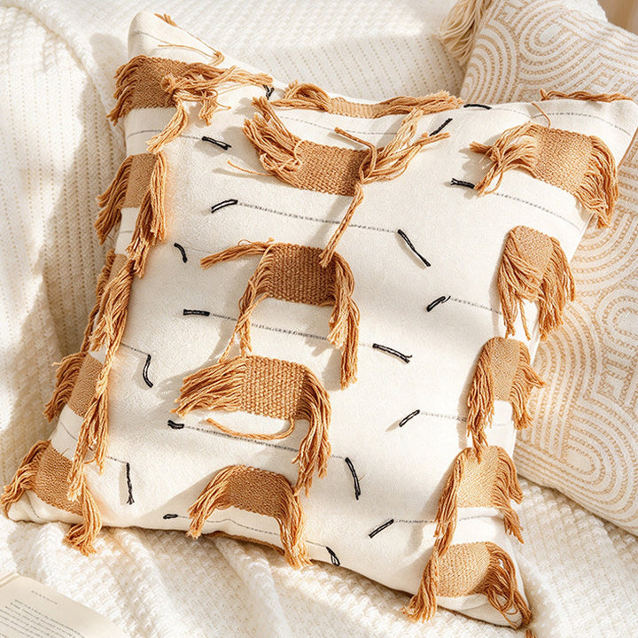 Abstract Textured Lumbar Pillow