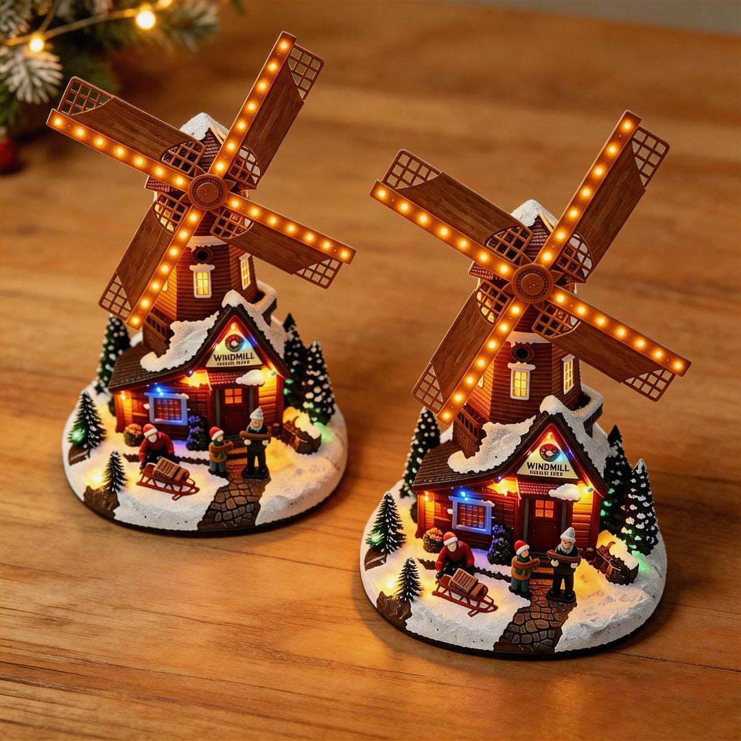 Nostalgic Christmas Windmill Decoration