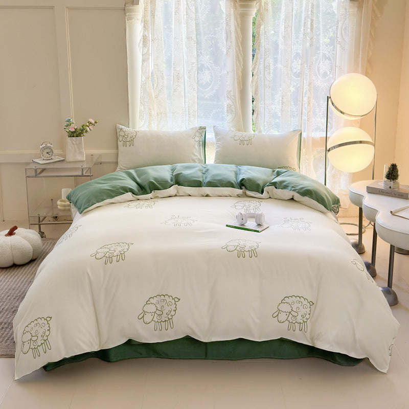 Playful Cartoon-Themed Duvet Cover Set