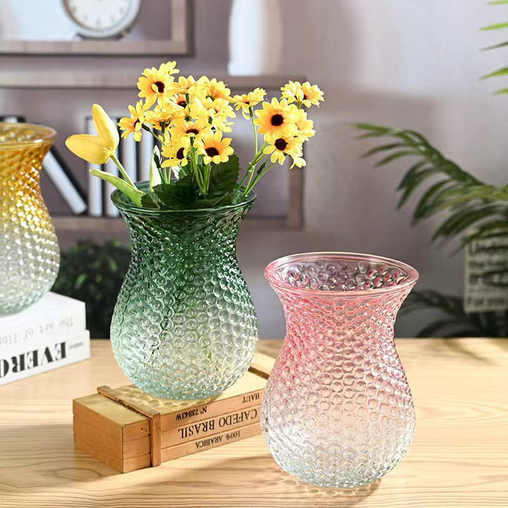 Decorative Textured Glass Vase