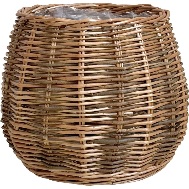 High-quality plant basket made of natural willow
