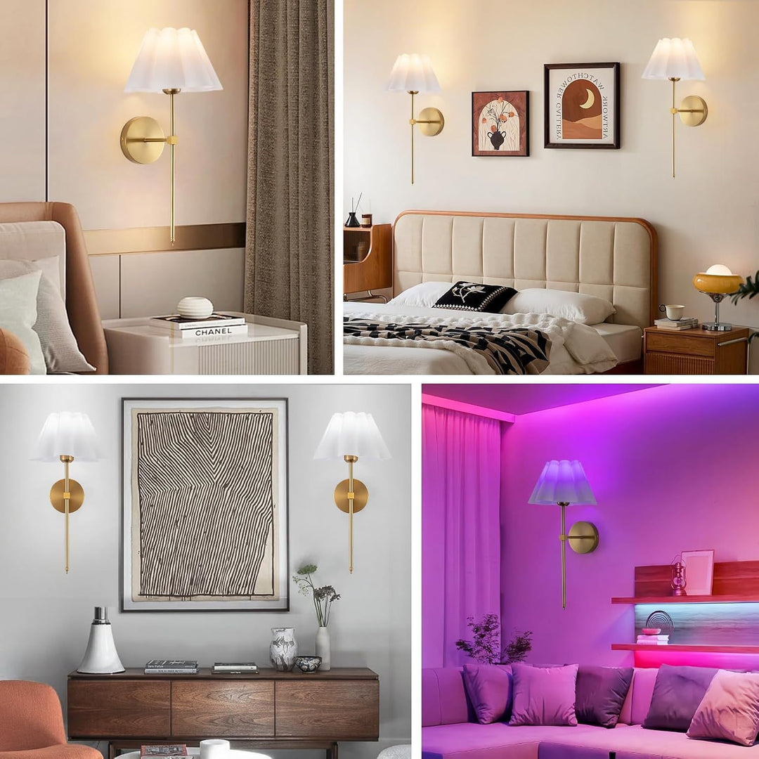 Adjustable decorative wall lamp