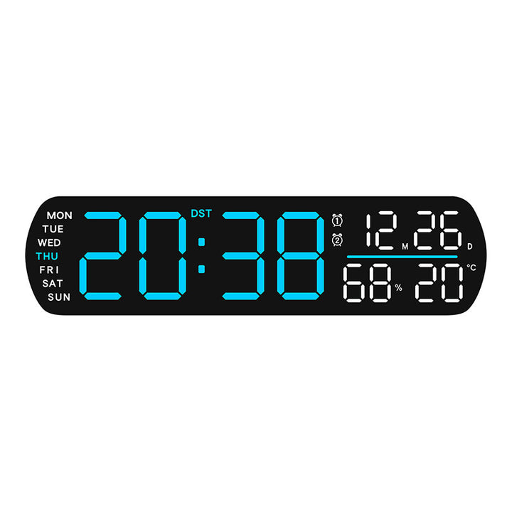 Digital Wall Clock with Multifunctional Display