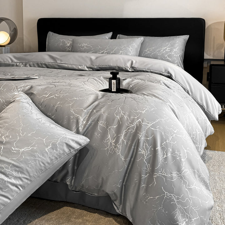 Decorative Elegant Marble Pattern Bedding Set Avarnia