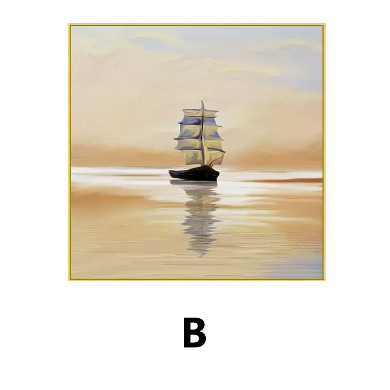 Coastal Sailboat Framed Wall Art