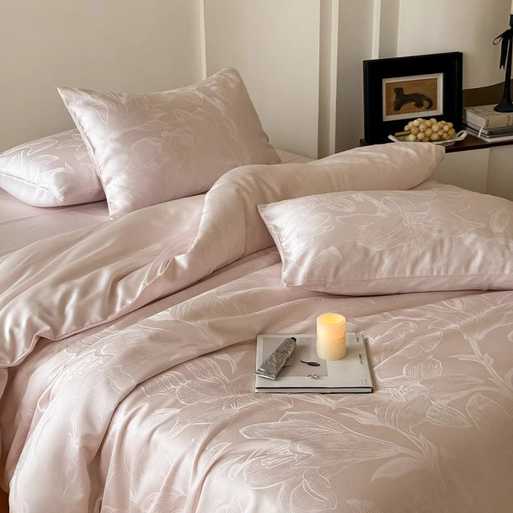 Luxurious Woven Cotton Duvet Cover Set