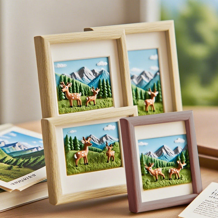 3D Nature-Themed Picture Frame
