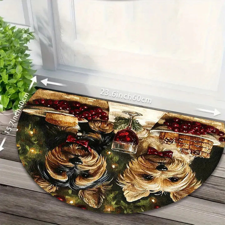 Decorative Holiday-Themed Entrance Mat for Home