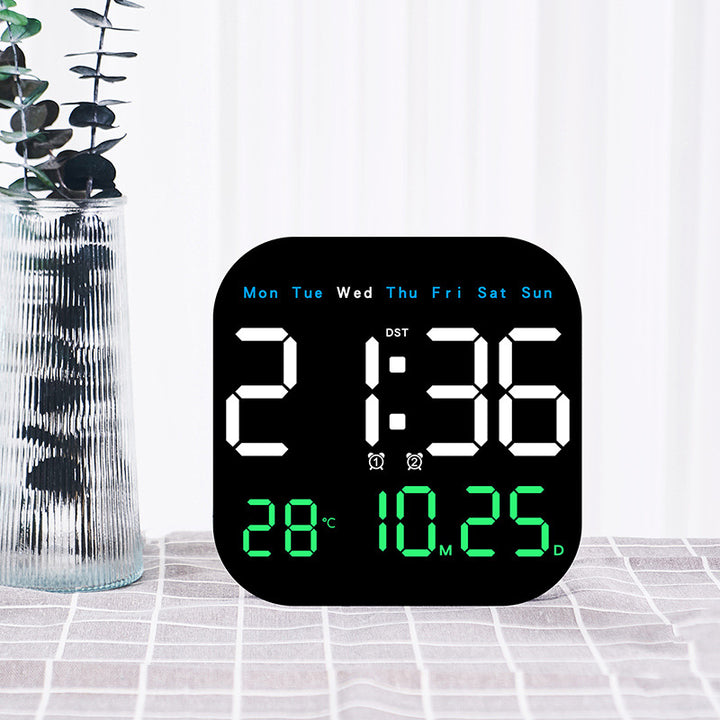Digital Multi-Function Alarm Clock with Temperature and Date Display