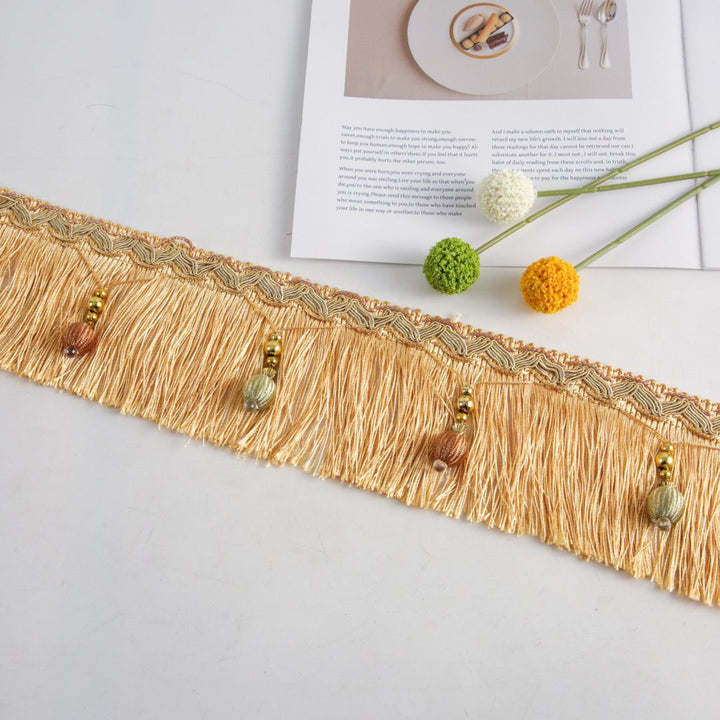 Luxury Fringe Braid with Bead Trim