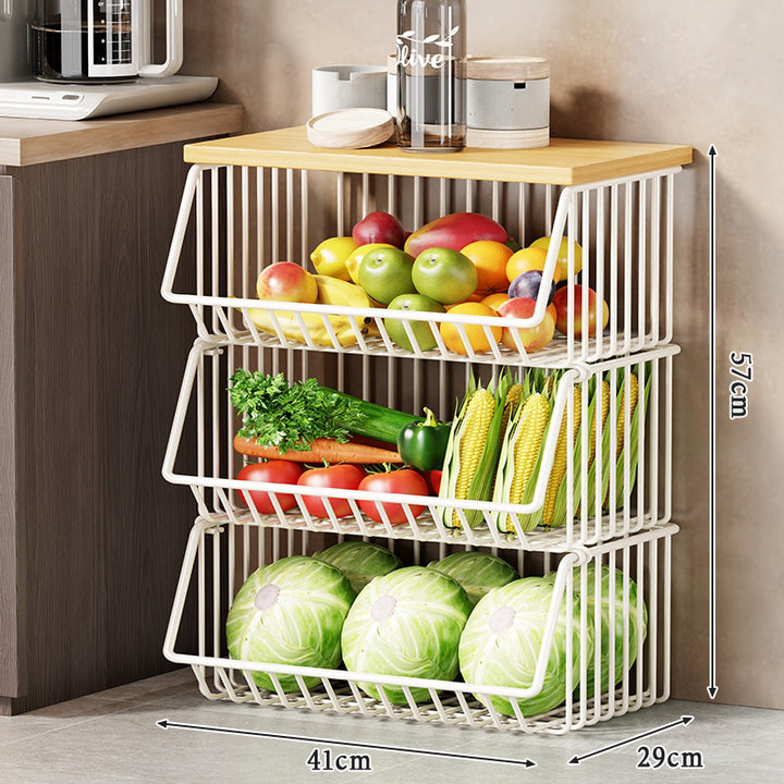 Slim Five-Tier Rolling Metal Kitchen Pantry Storage Rack with Wire Baskets