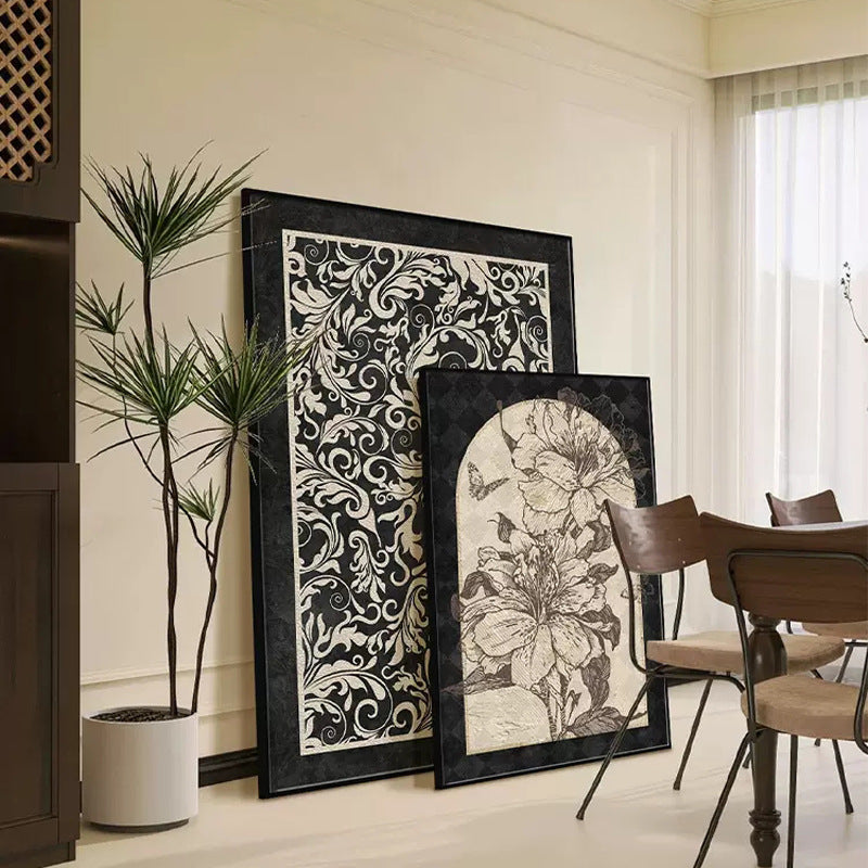 Floral Pattern Framed Wall Art