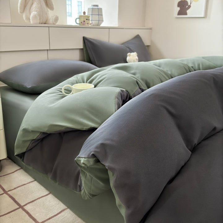 Premium Reversible Hypoallergenic Duvet Cover Set